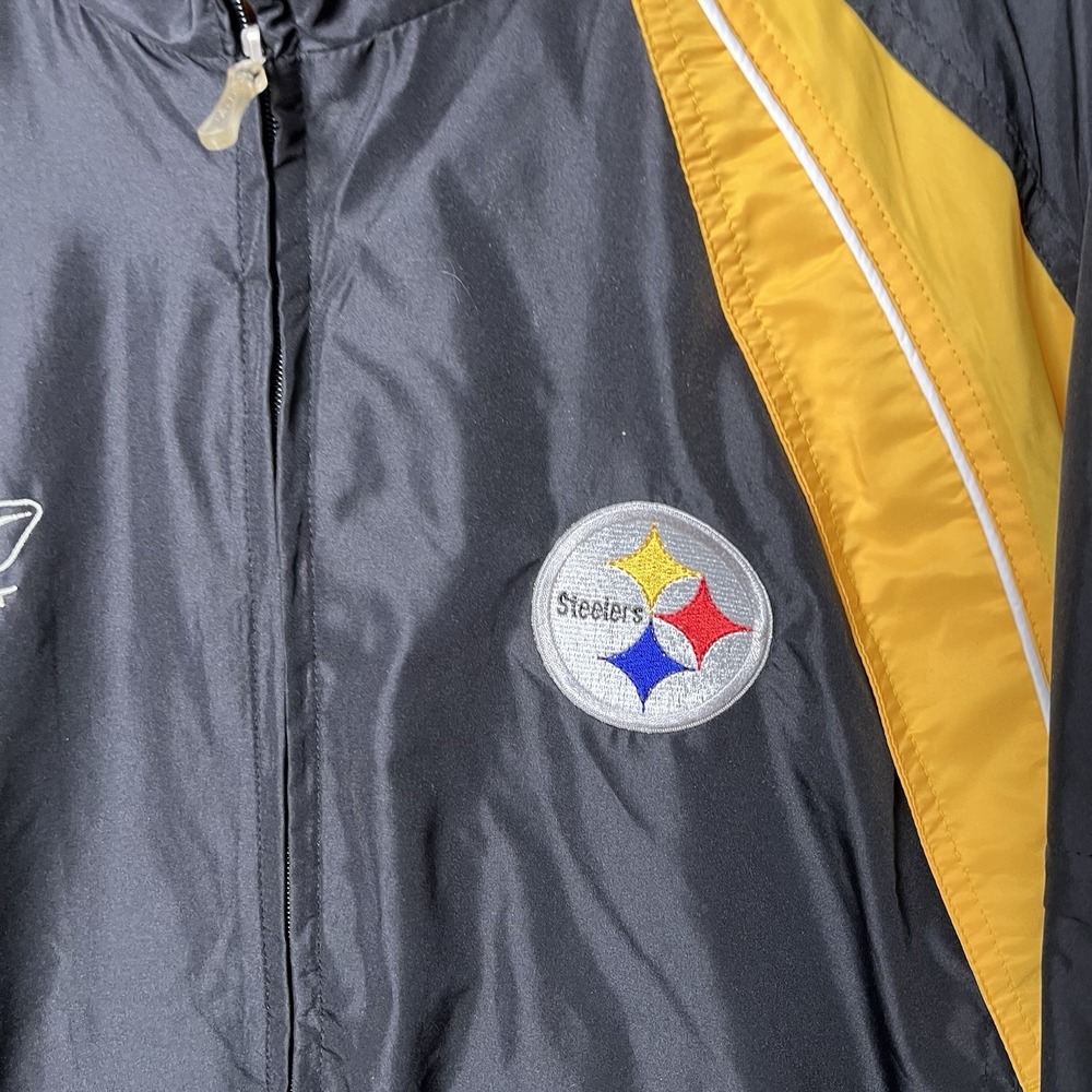 Vintage Y2K Reebok Pittsburgh Steelers Jacket Men's M Windbreaker Embroidered - Picture 3 of 6